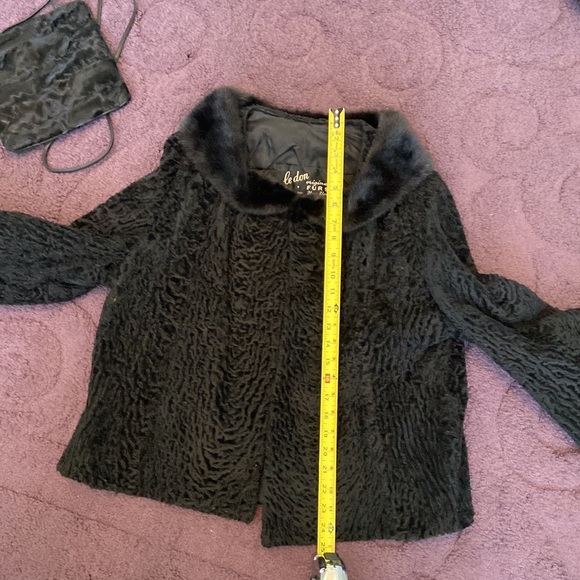 Swakara Lamb & Mink Fur Jacket - Picture 15 of 16